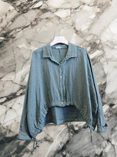 Linos REF: 83790 100% Linen Shirt: Blue