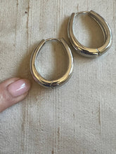 Justine hoop silver tone