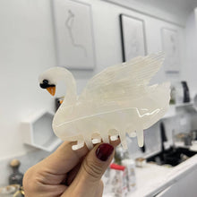 FASHIONABLE WHITE SWAN ACETIC ACID HAIR CLIP_CWAHA0549: TYPE6 / (OS) 2