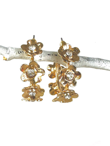 Crystal flower hoops-cvcfh