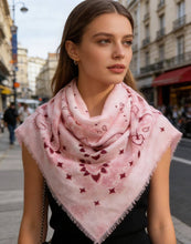 Pink Mixed Bandana Scarf