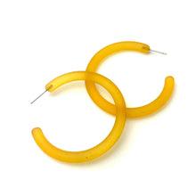 XL Jelly Hoop Earrings - 2 inch: Denim