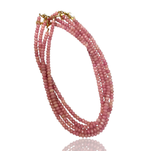 Faceted Bead Necklaces :Baby pink