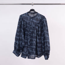 Cotton puff sleeve shirt TD65921-2: Khaki One Size