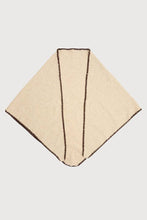 Knitted Triangle Shawl: Coffee