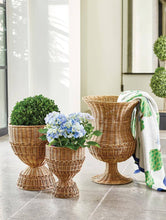 Rattan Pedestal Basket - XL 22"