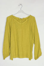 Linen Blouse  Sky Blue One Size