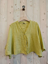 Ref-11870 SHORT LINEN BLOUSE 100%: Blank