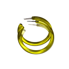 XL Jelly Hoop Earrings - 2 inch: Denim