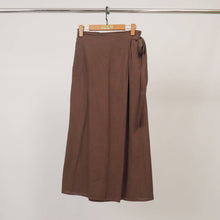 Cotton tie-wrap skirt MF56212: ECRU