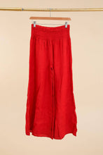 100% Linen Trousers REF. 2771: Mustard