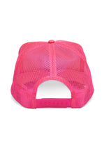 Electric Rainbow Trucker Hat in Pink: Pink