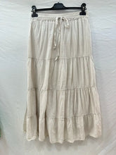 Cotton Voile Skirt: White