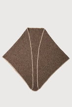 Knitted Triangle Shawl: Coffee