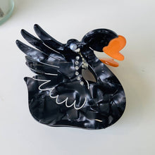 FASHIONABLE WHITE SWAN ACETIC ACID HAIR CLIP_CWAHA0549: TYPE6 / (OS) 2