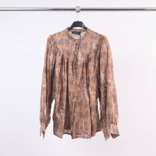 Cotton puff sleeve shirt TD65921-2: Camel One Size