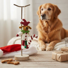 Handmade Felt Jingle Bells Jester Dog Hanging Decoration