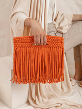 Sophia Eco Ribbon Clutch: Tan