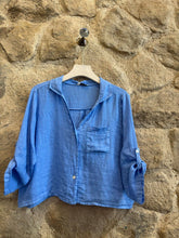 Linen Blouse: White One Size