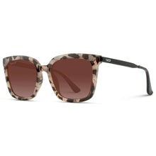 Madison - Women's Square Polarized Sunglasses: Soft Tortoise / Gradient Brown Lens 1033 TRTGLD