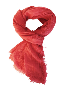 Boho Scarf - Coral