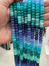 Lilly Gemstone Bead Necklace multi-color 8mm opals jade : Olive Green