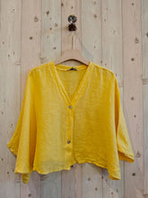 Ref-11870 SHORT LINEN BLOUSE 100%: Blank