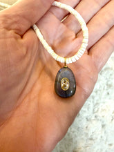 Silvie Necklace : Lg peach moonstone