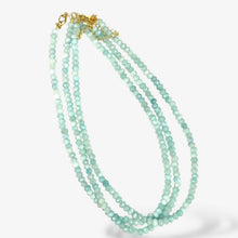 Faceted Bead Necklace: Sky blue