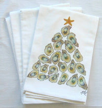 Limited Edition Oyster Shell Tree White Flour Sack Towel