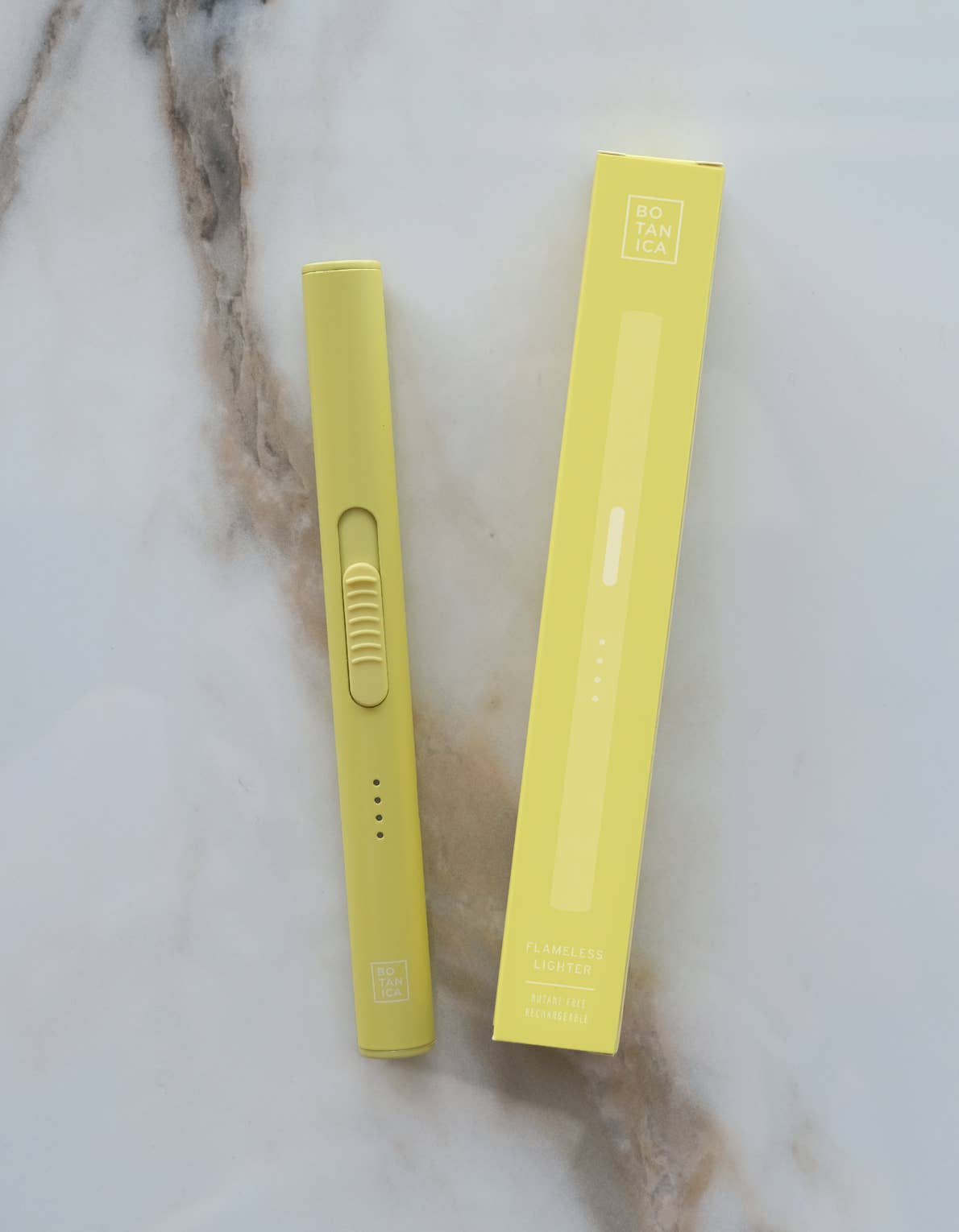 Solid Flameless Rechargeable USB-C Lighter - Spring Edition: Lemon Lime