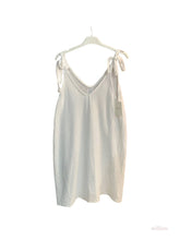 Short dress with adjustable cotton gauze straps One Size
