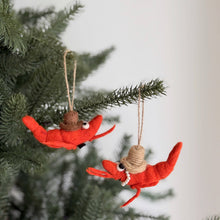 Felt Shrimp Couple Ornament: Shrimp Husband