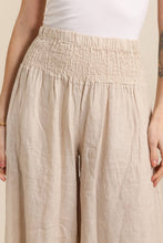 100% Linen Trousers REF. 2771: Mustard