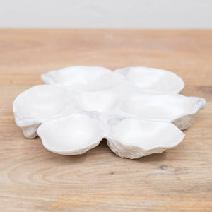 Oyster Half Dozen Platter   Pearl   9.5"