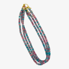Disc Bead Necklaces: Mixed pink shades