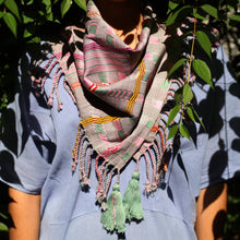 Hand Woven Scarf Cotton Textile - Rosita