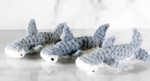 Hand Knitted Hammerhead Shark 3