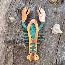 Lobster Copper Christmas Ornament
