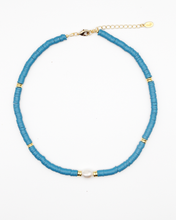 Stania Heishi Bead and Pearl Choker Necklace