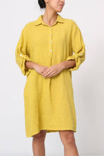 Short Dress Linen Violet One Size
