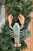 Lobster Copper Christmas Ornament