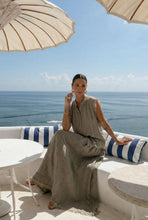 Sofia cotton/linen skirt : Royal blue / One Size