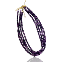 Faceted Bead Necklaces 6mm: Deep emerald