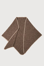 Knitted Triangle Shawl: Taupe