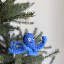 Blue Octopus Ornament