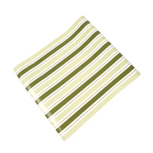 Green Stripe Paper Table Runner
