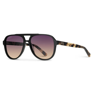 Indie - Aviator Polarized Sunglasses: Honey Tortoise / Twilight Gradient Lens