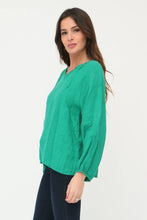 Linen Blouse  Sky Blue One Size