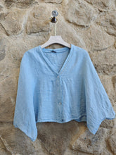 Ref-11870 SHORT LINEN BLOUSE 100%: Blank